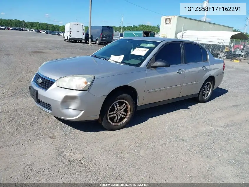 2007 Chevrolet Malibu Ls VIN: 1G1ZS58F17F162291 Lot: 42125108