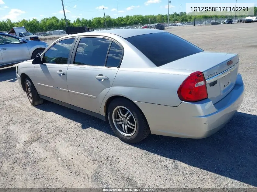 2007 Chevrolet Malibu Ls VIN: 1G1ZS58F17F162291 Lot: 42125108
