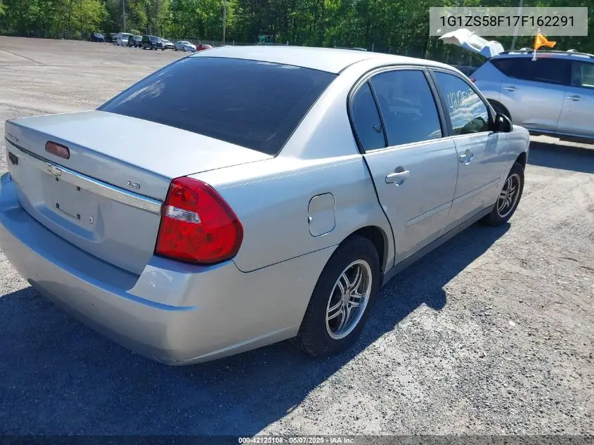 2007 Chevrolet Malibu Ls VIN: 1G1ZS58F17F162291 Lot: 42125108