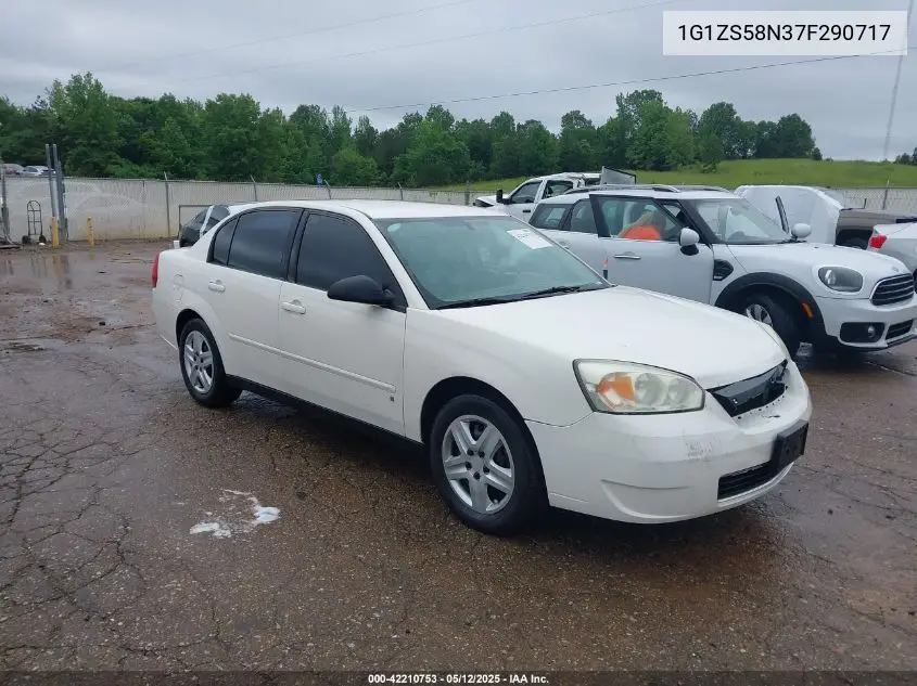 2007 Chevrolet Malibu Ls VIN: 1G1ZS58N37F290717 Lot: 42210753
