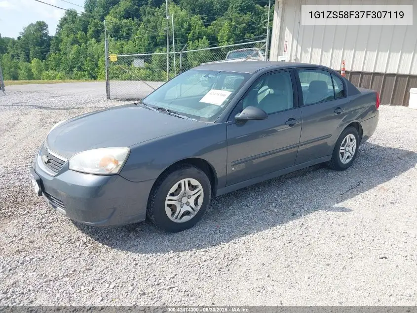 2007 Chevrolet Malibu Ls VIN: 1G1ZS58F37F307119 Lot: 42474300