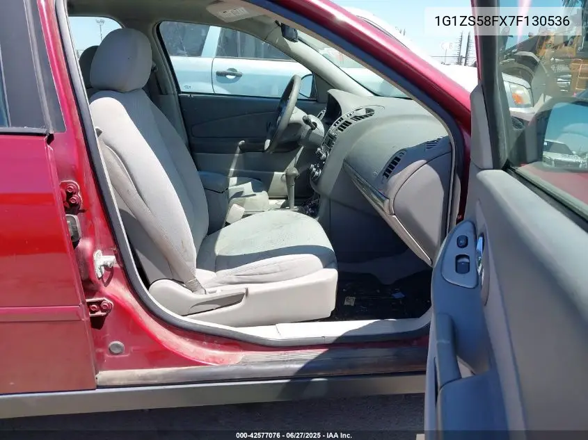 2007 Chevrolet Malibu Ls VIN: 1G1ZS58FX7F130536 Lot: 42577076