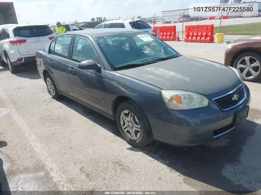 2007 Chevrolet Malibu Ls VIN: 1G1ZS57F47F225580 Lot: 42580358