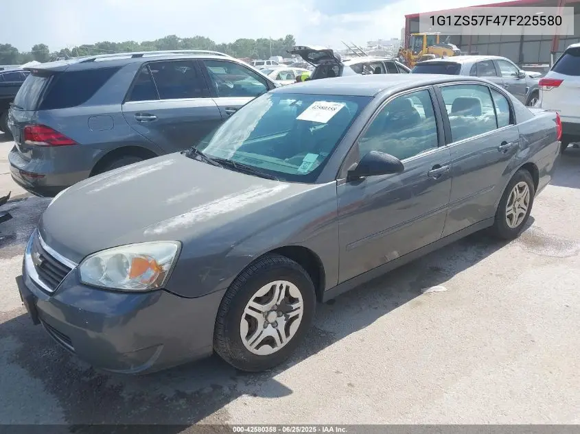 2007 Chevrolet Malibu Ls VIN: 1G1ZS57F47F225580 Lot: 42580358
