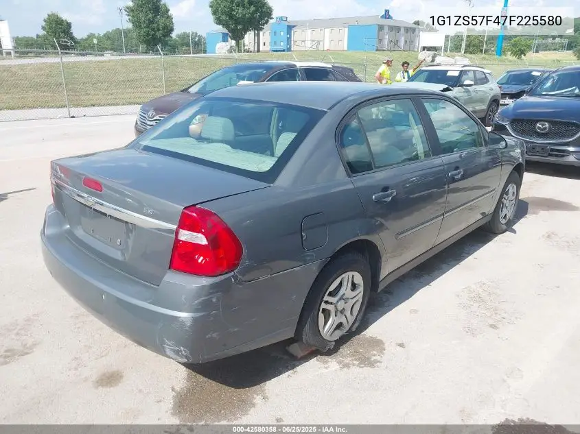 2007 Chevrolet Malibu Ls VIN: 1G1ZS57F47F225580 Lot: 42580358