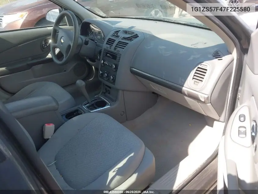 2007 Chevrolet Malibu Ls VIN: 1G1ZS57F47F225580 Lot: 42580358