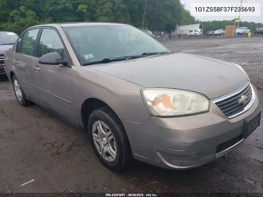 2007 Chevrolet Malibu Ls VIN: 1G1ZS58F37F235693 Lot: 42593857