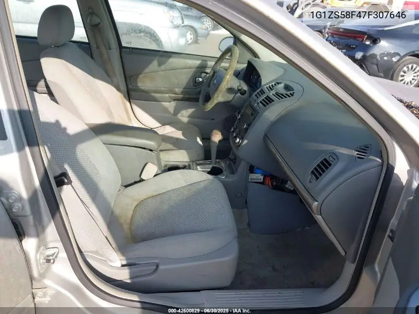 2007 Chevrolet Malibu Ls VIN: 1G1ZS58F47F307646 Lot: 42600829