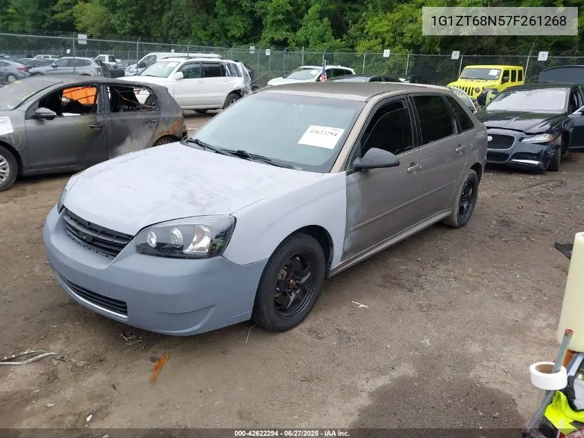 2007 Chevrolet Malibu Maxx Lt VIN: 1G1ZT68N57F261268 Lot: 42622294