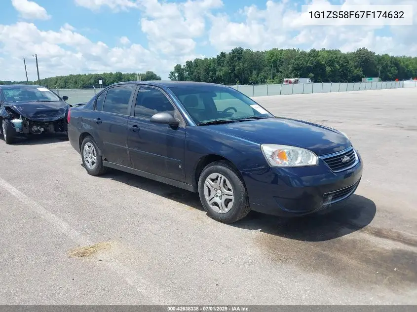 2007 Chevrolet Malibu Ls VIN: 1G1ZS58F67F174632 Lot: 42638338