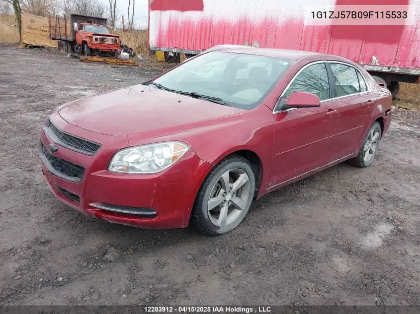 2009 Chevrolet Malibu 2Lt VIN: 1G1ZJ57B09F115533 Lot: 12283912