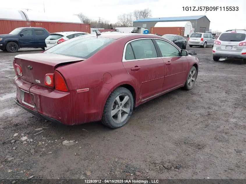 2009 Chevrolet Malibu 2Lt VIN: 1G1ZJ57B09F115533 Lot: 12283912