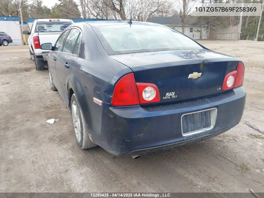 2009 Chevrolet Malibu Ls VIN: 1G1ZG57B69F258369 Lot: 12293425