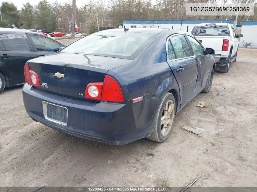 2009 Chevrolet Malibu Ls VIN: 1G1ZG57B69F258369 Lot: 12293425