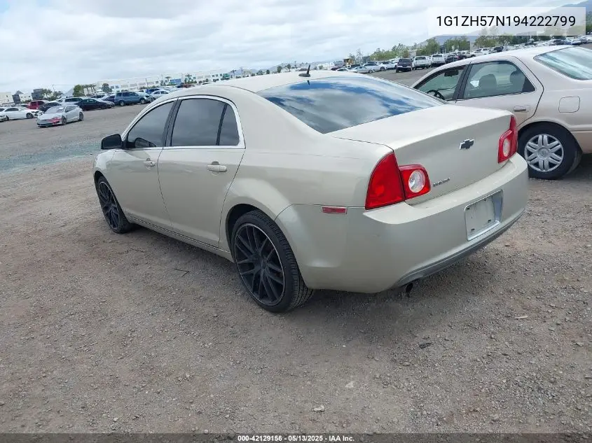 2009 Chevrolet Malibu Lt VIN: 1G1ZH57N194222799 Lot: 42129156