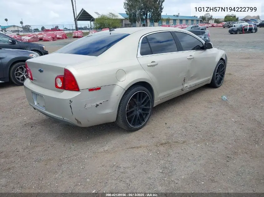 2009 Chevrolet Malibu Lt VIN: 1G1ZH57N194222799 Lot: 42129156
