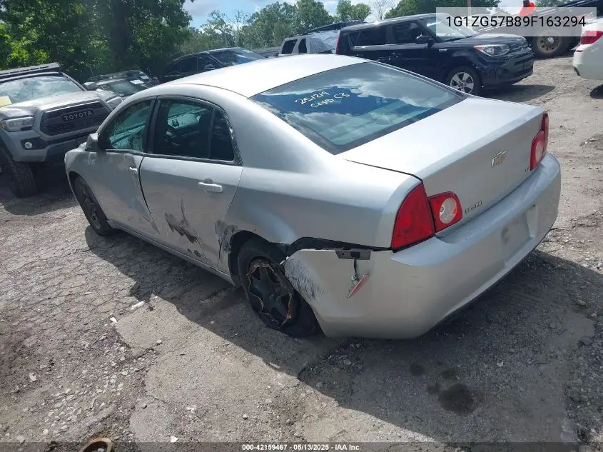 2009 Chevrolet Malibu Ls VIN: 1G1ZG57B89F163294 Lot: 42159467