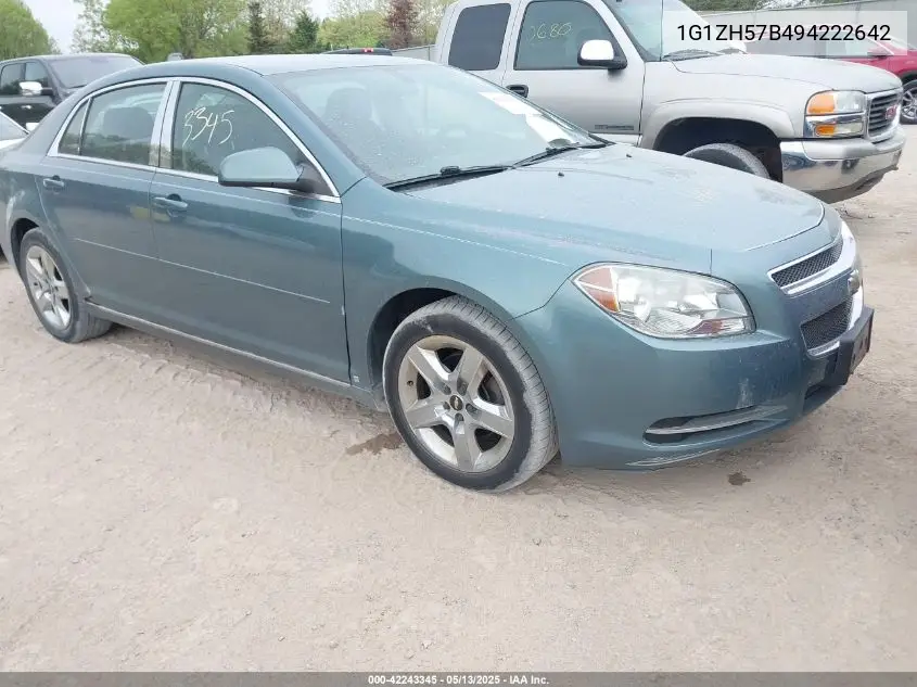 2009 Chevrolet Malibu Lt VIN: 1G1ZH57B494222642 Lot: 42243345