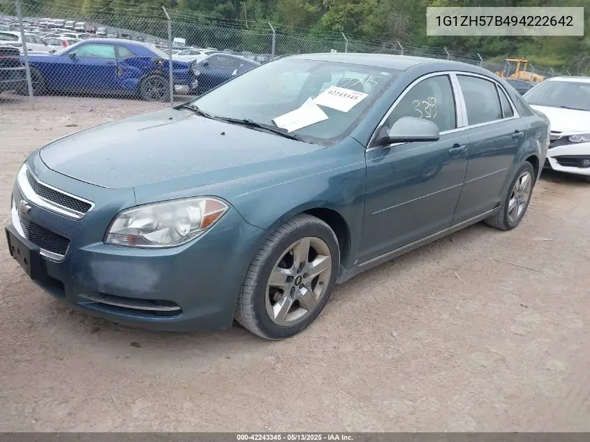 2009 Chevrolet Malibu Lt VIN: 1G1ZH57B494222642 Lot: 42243345