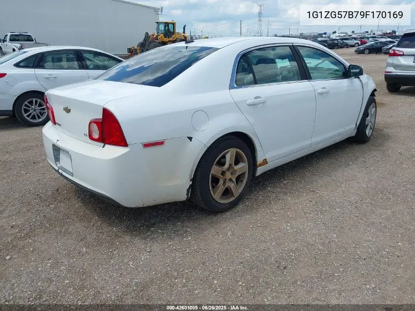 2009 Chevrolet Malibu Ls VIN: 1G1ZG57B79F170169 Lot: 42601005