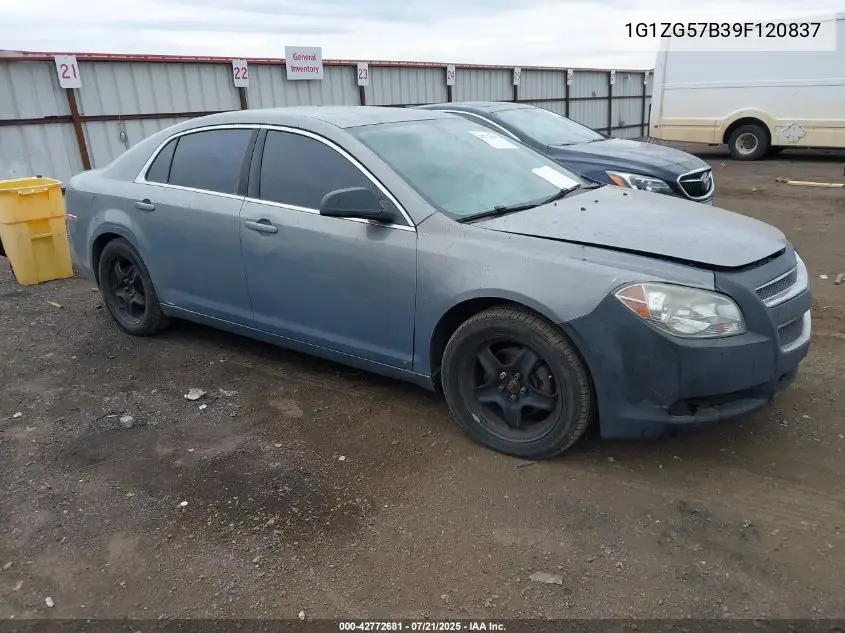 2009 Chevrolet Malibu Ls VIN: 1G1ZG57B39F120837 Lot: 42772681