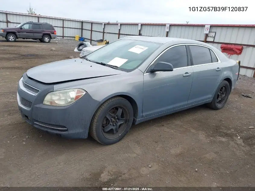 2009 Chevrolet Malibu Ls VIN: 1G1ZG57B39F120837 Lot: 42772681