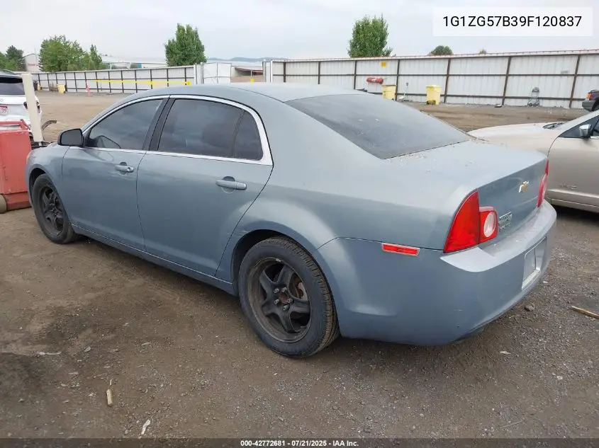 2009 Chevrolet Malibu Ls VIN: 1G1ZG57B39F120837 Lot: 42772681