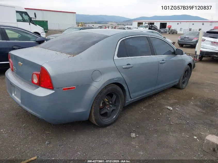 2009 Chevrolet Malibu Ls VIN: 1G1ZG57B39F120837 Lot: 42772681