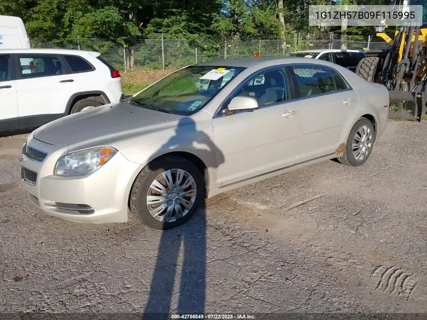 2009 Chevrolet Malibu Lt VIN: 1G1ZH57B09F115995 Lot: 42786549