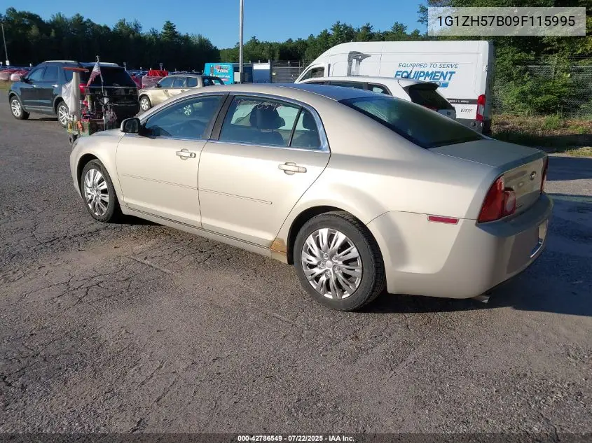 2009 Chevrolet Malibu Lt VIN: 1G1ZH57B09F115995 Lot: 42786549