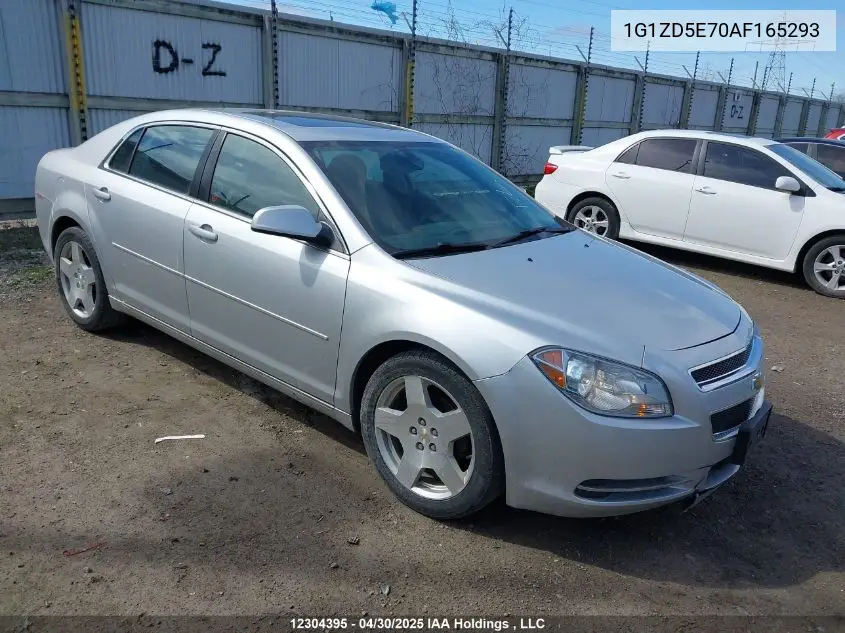2010 Chevrolet Malibu 2Lt VIN: 1G1ZD5E70AF165293 Lot: 12304395
