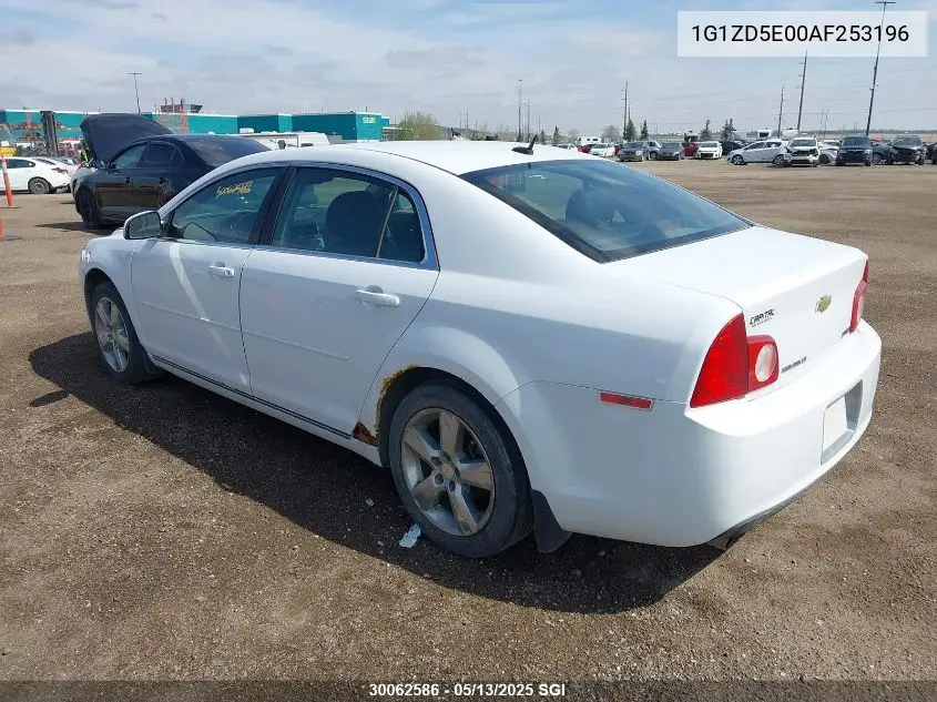 2010 Chevrolet Malibu 2Lt VIN: 1G1ZD5E00AF253196 Lot: 30062586