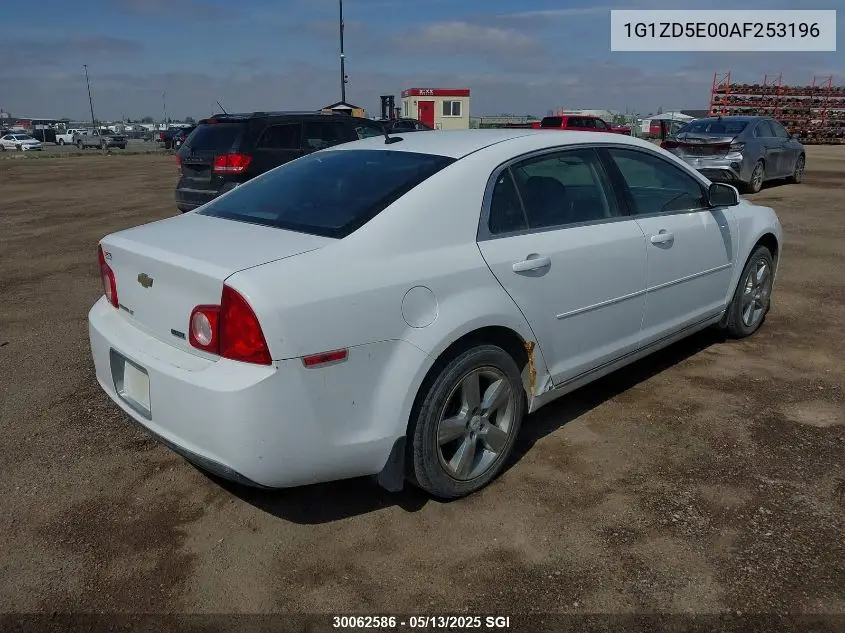 2010 Chevrolet Malibu 2Lt VIN: 1G1ZD5E00AF253196 Lot: 30062586