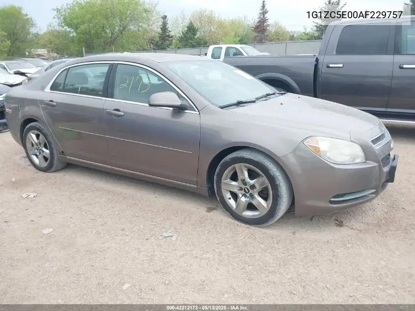 2010 Chevrolet Malibu Lt VIN: 1G1ZC5E00AF229757 Lot: 42212173