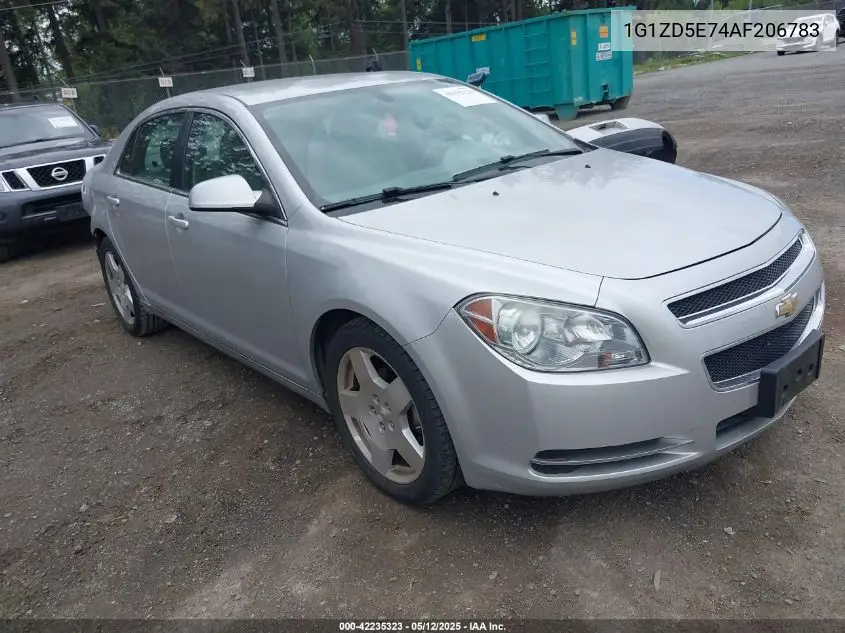2010 Chevrolet Malibu Lt VIN: 1G1ZD5E74AF206783 Lot: 42235323