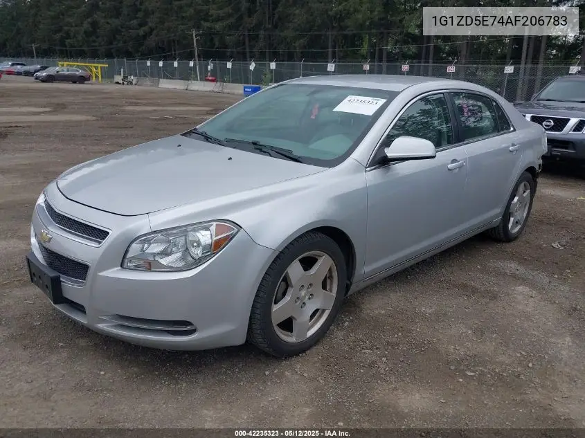 2010 Chevrolet Malibu Lt VIN: 1G1ZD5E74AF206783 Lot: 42235323