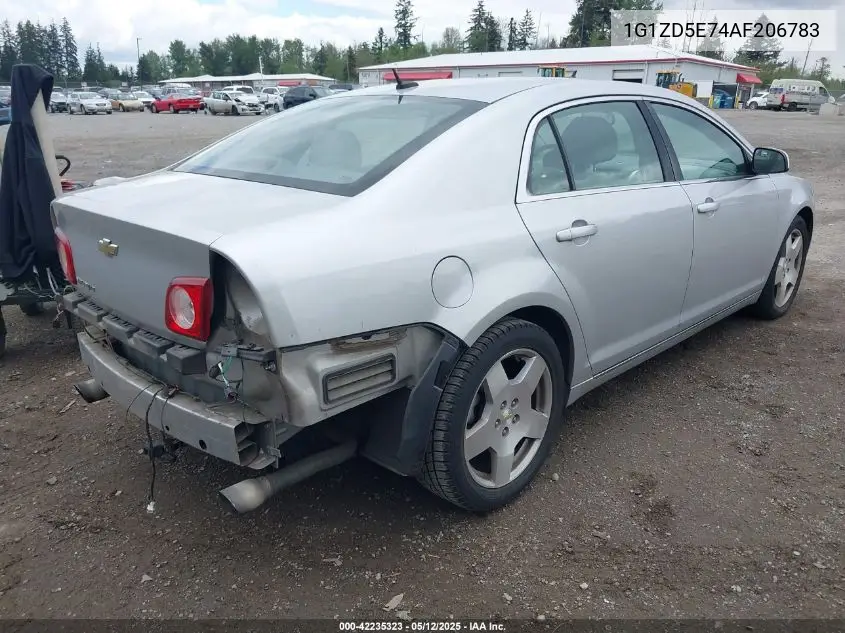 2010 Chevrolet Malibu Lt VIN: 1G1ZD5E74AF206783 Lot: 42235323