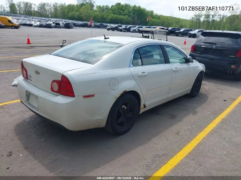 2010 Chevrolet Malibu Ls VIN: 1G1ZB5EB7AF110771 Lot: 42243087