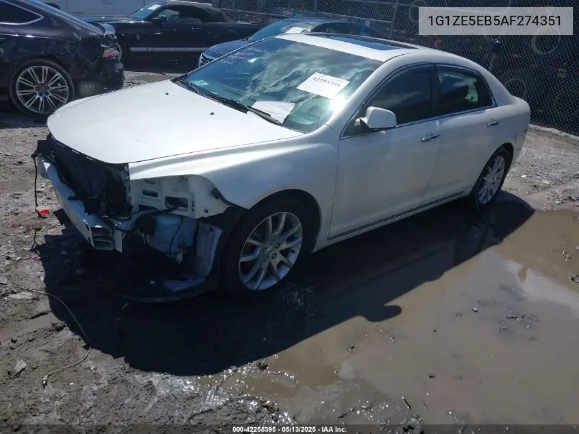 2010 Chevrolet Malibu Ltz VIN: 1G1ZE5EB5AF274351 Lot: 42255395