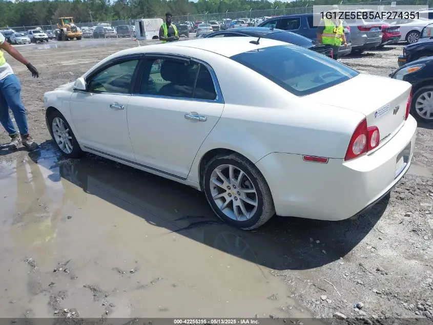2010 Chevrolet Malibu Ltz VIN: 1G1ZE5EB5AF274351 Lot: 42255395