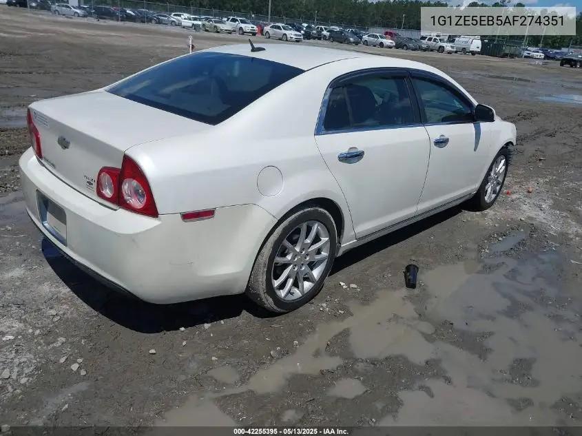 2010 Chevrolet Malibu Ltz VIN: 1G1ZE5EB5AF274351 Lot: 42255395