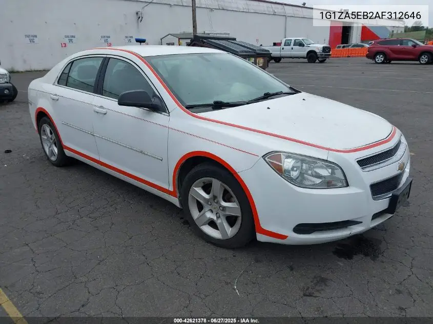 2010 Chevrolet Malibu Ls VIN: 1G1ZA5EB2AF312646 Lot: 42621378