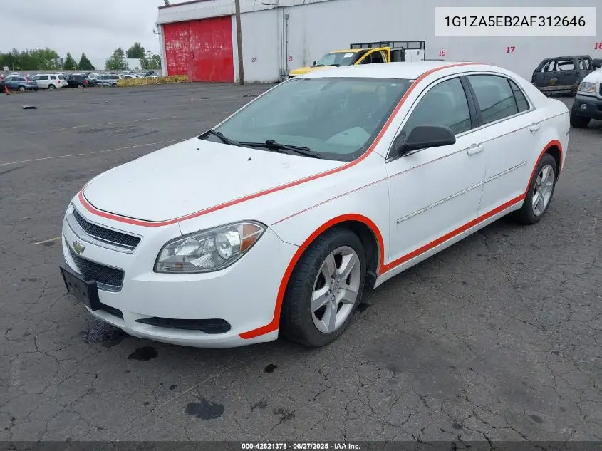 2010 Chevrolet Malibu Ls VIN: 1G1ZA5EB2AF312646 Lot: 42621378
