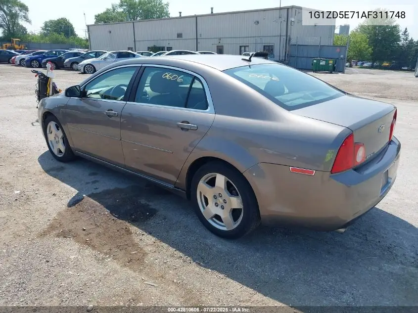 2010 Chevrolet Malibu Lt VIN: 1G1ZD5E71AF311748 Lot: 42810606