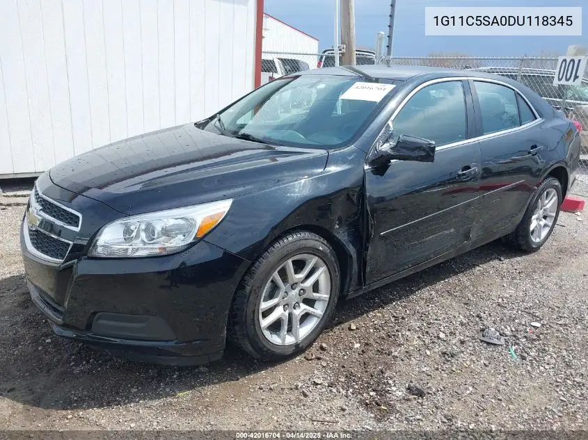 2013 Chevrolet Malibu 1Lt VIN: 1G11C5SA0DU118345 Lot: 42016704