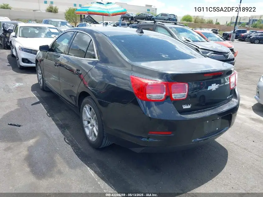 2013 Chevrolet Malibu 1Lt VIN: 1G11C5SA2DF218922 Lot: 42245259