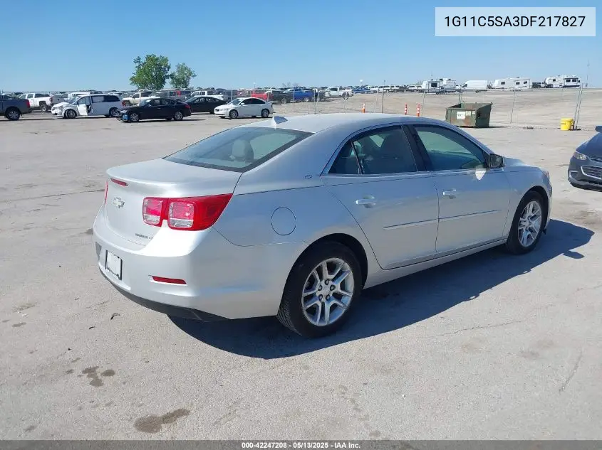2013 Chevrolet Malibu 1Lt VIN: 1G11C5SA3DF217827 Lot: 42247208