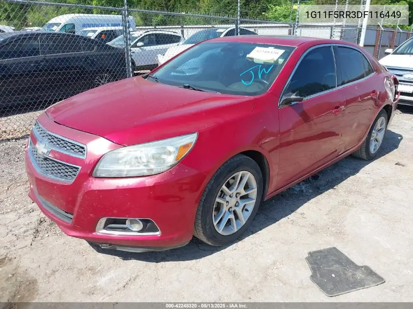 2013 Chevrolet Malibu Eco Premium Audio VIN: 1G11F5RR3DF116449 Lot: 42248320