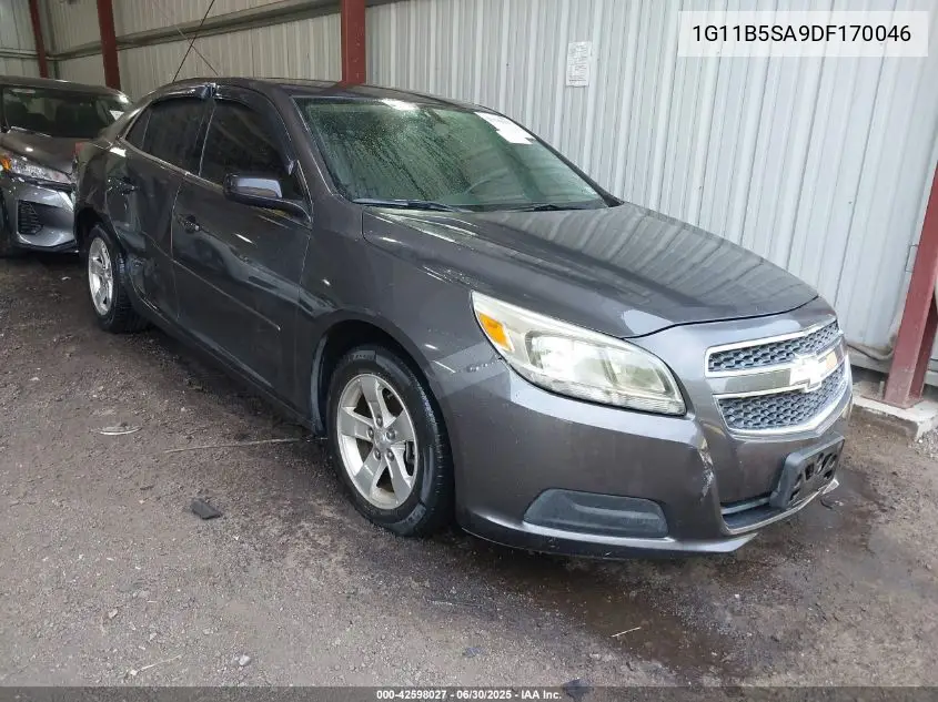 2013 Chevrolet Malibu Ls VIN: 1G11B5SA9DF170046 Lot: 42598027