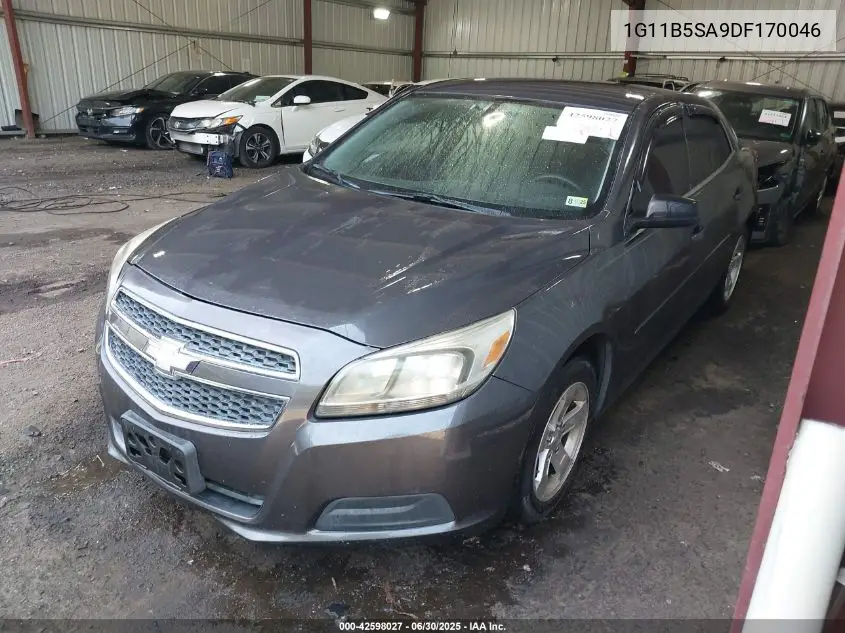 2013 Chevrolet Malibu Ls VIN: 1G11B5SA9DF170046 Lot: 42598027